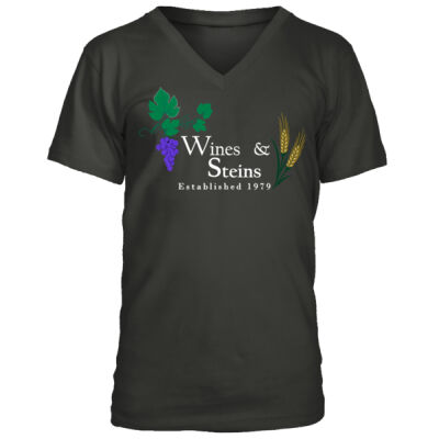 Wines & Steins - Men's Premium V-Neck T-Shirt Thumbnail