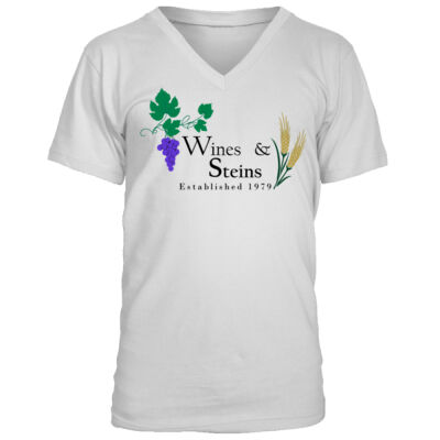 Wines & Steins - Men's Premium V-Neck T-Shirt Thumbnail