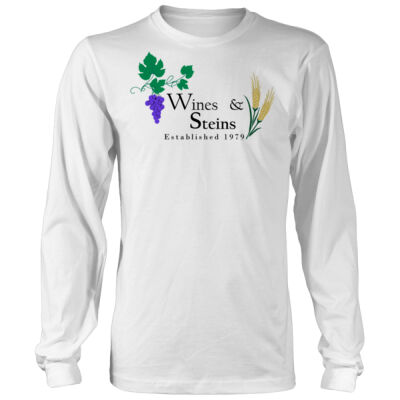 Wines & Steins - Men's Heavy Long-Sleeve T-Shirt Thumbnail