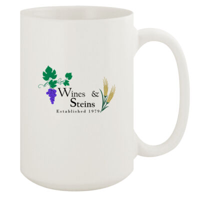 Wines & Steins - 15oz White Mug Thumbnail