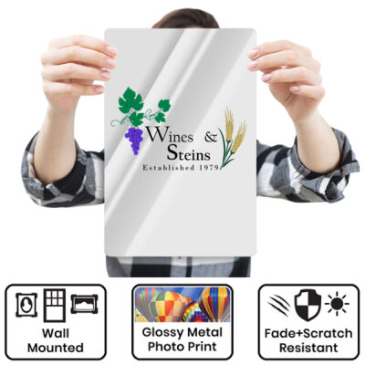 Wines & Steins - Metal Wall Art 18x12 Vertical Thumbnail