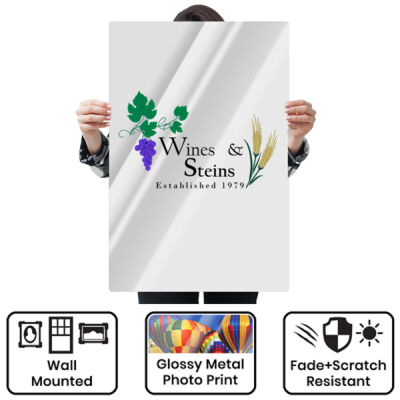 Wines & Steins - Metal Wall Art 36x24 Vertical Thumbnail