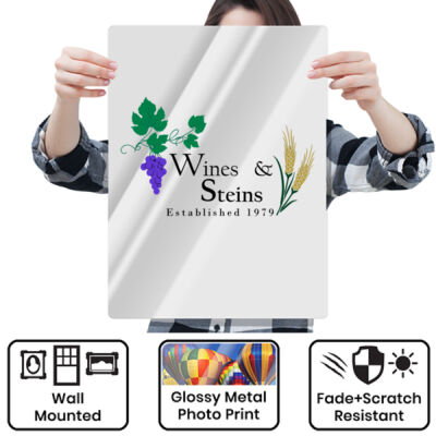 Wines & Steins - Metal Wall Art 24x18 Vertical Thumbnail