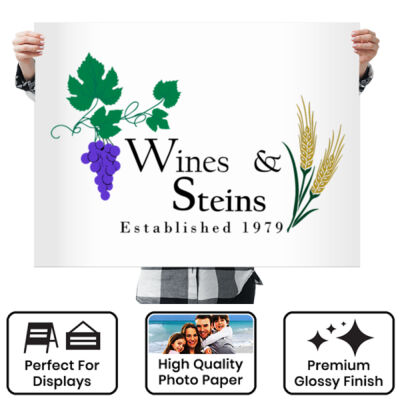 Wines & Steins - Poster 36x48 Horizontal Thumbnail