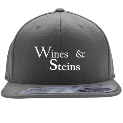 Wines & Steins - Flexfit 110F Structured Flat Bill Snapback Hat-ND Thumbnail