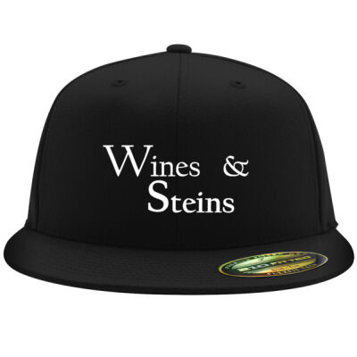 Wines & Steins - Flexfit 6210 Structured Flat Bill Fitted Hat-ND Thumbnail