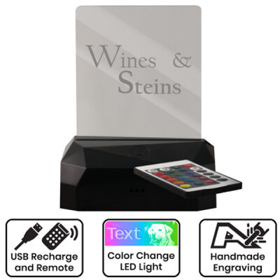 Wines & Steins - LED Desktop Sign Thumbnail